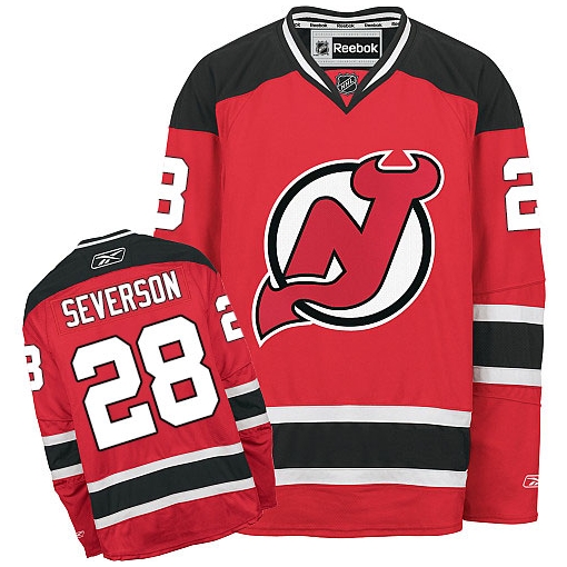 Damon Severson Reebok New Jersey Devils Premier Red Home NHL Jersey