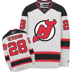 Damon Severson Reebok New Jersey Devils Authentic White Away NHL Jersey