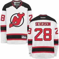 Damon Severson Youth Reebok New Jersey Devils Authentic White Away Jersey