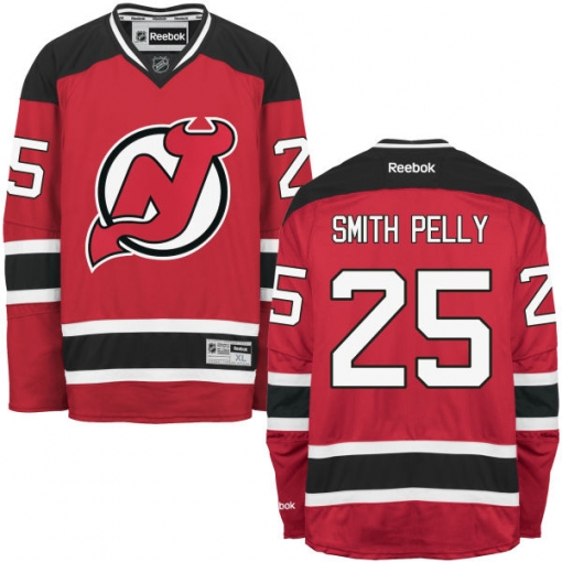 Devante Smith-Pelly Reebok New Jersey Devils Authentic Red Home Jersey