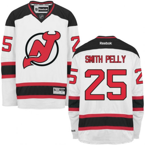 Devante Smith-Pelly Reebok New Jersey Devils Authentic White Away Jersey