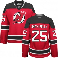 Devante Smith-Pelly Women's Reebok New Jersey Devils Authentic Red Home Jersey