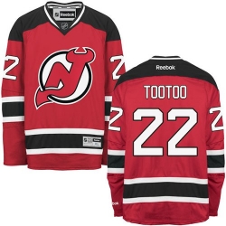 Jordin Tootoo Reebok New Jersey Devils Authentic Red Home NHL Jersey