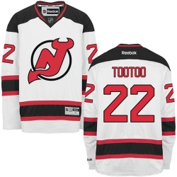 Jordin Tootoo Reebok New Jersey Devils Premier White Away NHL Jersey