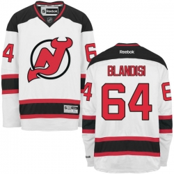 Joseph Blandisi Reebok New Jersey Devils Premier White Away Jersey