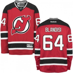 Joseph Blandisi Youth Reebok New Jersey Devils Authentic Red Home Jersey