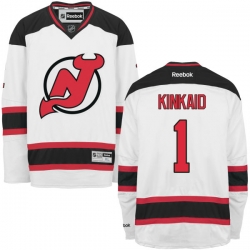 Keith Kinkaid Reebok New Jersey Devils Premier White Away Jersey