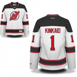 Keith Kinkaid Women's Reebok New Jersey Devils Premier White Away Jersey