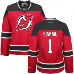 Keith Kinkaid Women's Reebok New Jersey Devils Authentic Red Home Jersey
