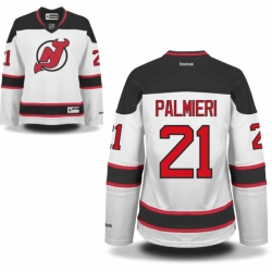 Kyle Palmieri Women's Reebok New Jersey Devils Authentic White Away Jersey