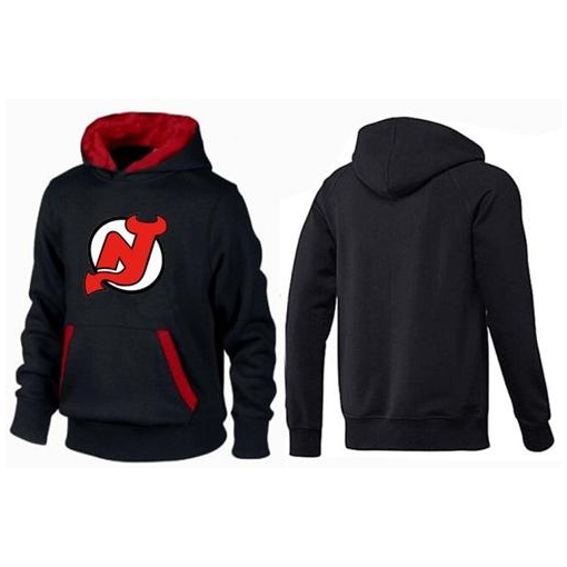 New Jersey Devils Black NHL Big & Tall Logo Pullover Hoodie - /Red