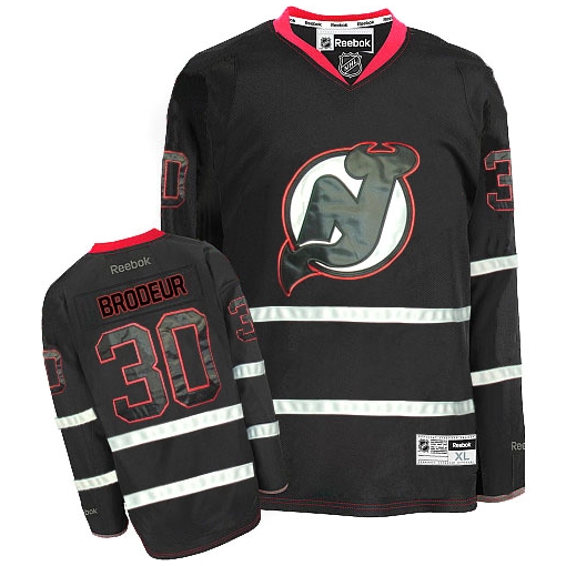 Martin Brodeur Reebok New Jersey Devils Premier Black Ice NHL Jersey
