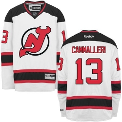 Mike Cammalleri Reebok New Jersey Devils Authentic White Away NHL Jersey