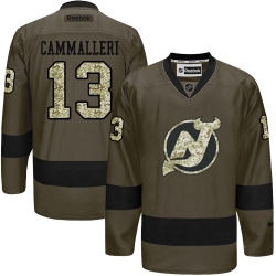 Mike Cammalleri Reebok New Jersey Devils Authentic Green Salute to Service NHL Jersey