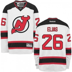 Patrik Elias Reebok New Jersey Devils Authentic White Away Jersey