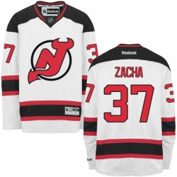 Pavel Zacha Reebok New Jersey Devils Authentic White Away Jersey