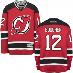 Reid Boucher Reebok New Jersey Devils Premier Red Home Jersey