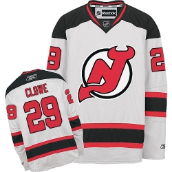 Ryane Clowe Reebok New Jersey Devils Authentic White Away NHL Jersey