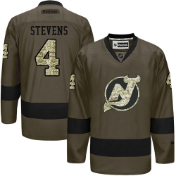 Scott Stevens Reebok New Jersey Devils Premier Green Salute to Service NHL Jersey