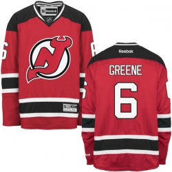 Andy Greene Reebok New Jersey Devils Premier Green Red Home Jersey