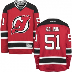 Sergey Kalinin Youth Reebok New Jersey Devils Premier Red Home Jersey