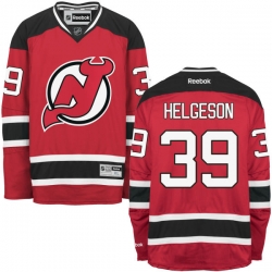 Seth Helgeson Reebok New Jersey Devils Authentic Red Home Jersey
