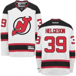 Seth Helgeson Reebok New Jersey Devils Authentic White Away Jersey