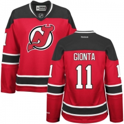 Stephen Gionta Women's Reebok New Jersey Devils Authentic Red Home Jersey