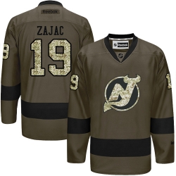 Travis Zajac Reebok New Jersey Devils Authentic Green Salute to Service NHL Jersey