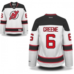 Andy Greene Women's Reebok New Jersey Devils Authentic White Away Jersey