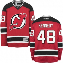 Tyler Kennedy Reebok New Jersey Devils Premier Red Home Jersey
