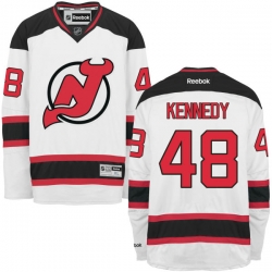 Tyler Kennedy Reebok New Jersey Devils Authentic White Away Jersey