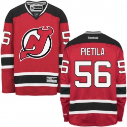 Blake Pietila Reebok New Jersey Devils Authentic Red Home Jersey