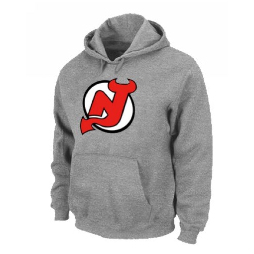 New Jersey Devils Grey NHL Pullover Hoodie -