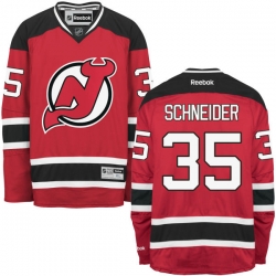 Cory Schneider Reebok New Jersey Devils Authentic Red Home Jersey