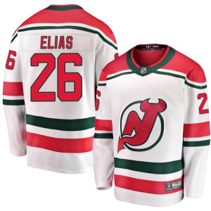 Patrik Elias Men's Fanatics Branded New Jersey Devils Breakaway White Alternate Jersey
