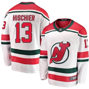 Nico Hischier Men's Fanatics Branded New Jersey Devils Breakaway White Alternate Jersey