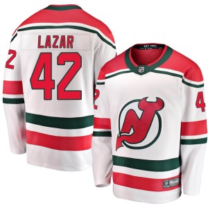 Curtis Lazar Men's Fanatics Branded New Jersey Devils Breakaway White Alternate Jersey