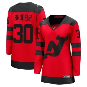 Martin Brodeur Women's Fanatics Branded New Jersey Devils Breakaway Red 2024 Stadium Series Jersey