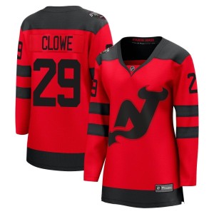 Ryane Clowe Women's Fanatics Branded New Jersey Devils Breakaway Red 2024 Stadium Series Jersey