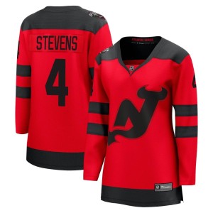 Scott Stevens Women's Fanatics Branded New Jersey Devils Breakaway Red 2024 Stadium Series Jersey