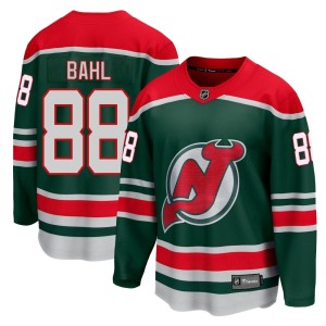 Kevin Bahl Youth Fanatics Branded New Jersey Devils Breakaway Green 2020/21 Special Edition Jersey