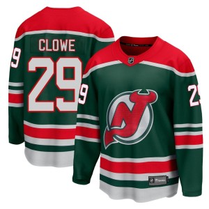 Ryane Clowe Youth Fanatics Branded New Jersey Devils Breakaway Green 2020/21 Special Edition Jersey