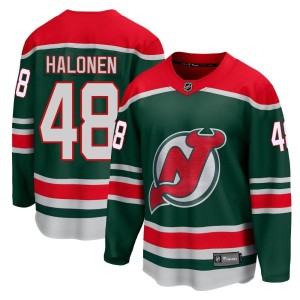 Brian Halonen Youth Fanatics Branded New Jersey Devils Breakaway Green 2020/21 Special Edition Jersey
