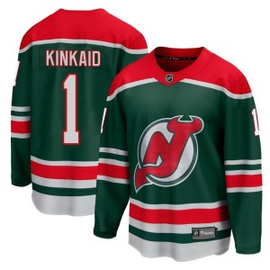 Keith Kinkaid Youth Fanatics Branded New Jersey Devils Breakaway Green 2020/21 Special Edition Jersey