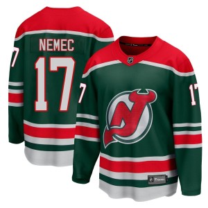 Simon Nemec Youth Fanatics Branded New Jersey Devils Breakaway Green 2020/21 Special Edition Jersey