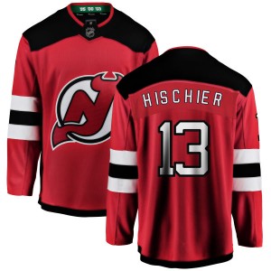 Nico Hischier Youth Fanatics Branded New Jersey Devils Breakaway Red New Jersey Home Jersey