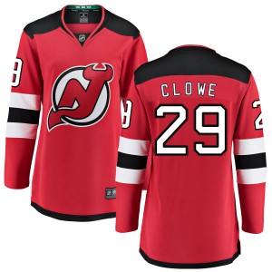 Ryane Clowe Women's Fanatics Branded New Jersey Devils Breakaway Red Home Jersey