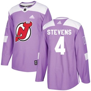 Scott Stevens Youth Adidas New Jersey Devils Authentic Purple Fights Cancer Practice Jersey