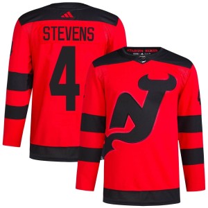 Scott Stevens Men's Adidas New Jersey Devils Authentic Red 2024 Stadium Series Primegreen Jersey